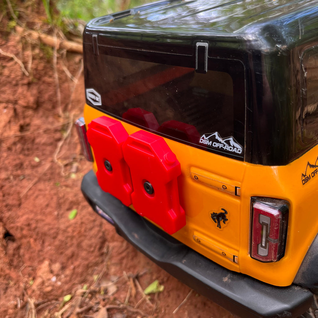 Fuel Cans & Mount (Fits Traxxas® TRX4 2021 Bronco)